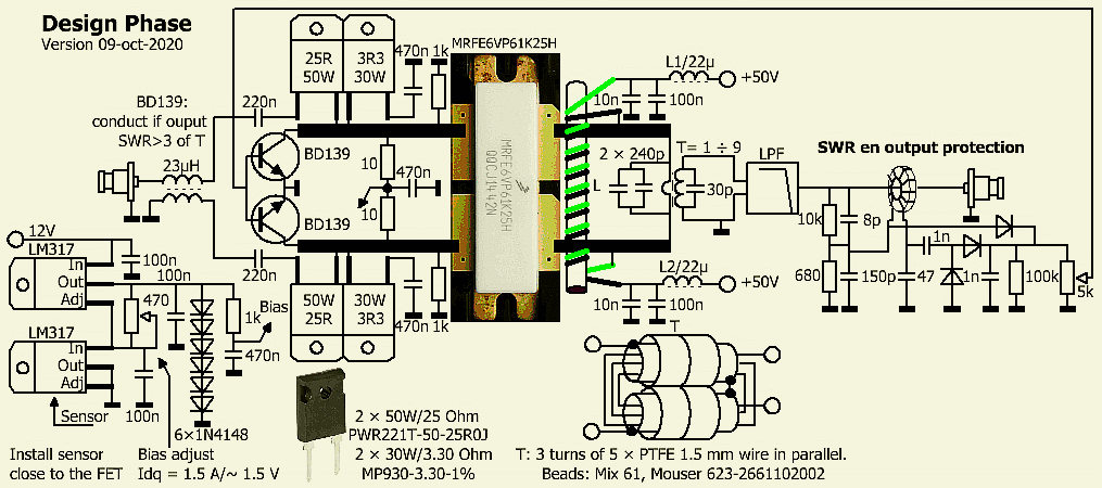 1PC BLF188XR BLF188 Keramik-Hochfrequenz-Mikrowellengerät HF-Leistungsröhre 